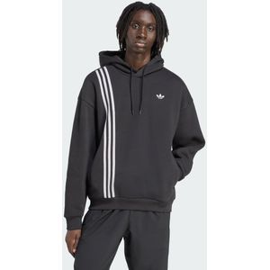 ADIDAS ORIGINALS - Front Stripes - Sweatshirt - Zwart - Capuchon