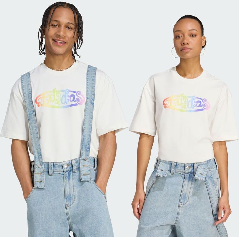 adidas Originals - Jeremy Scott - T-shirt - Multicolor - Katoen/Elastaan