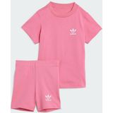 adidas Originals - Set - Lichtroze/Wit - 2-delig - Shirt en Broek