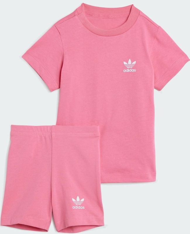 adidas Originals - Set - Lichtroze/Wit - 2-delig - Shirt en Broek