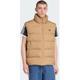 ADIDAS ORIGINALS - Tonal Puffer - Bodywarmer - Lichtbruin - Zwart