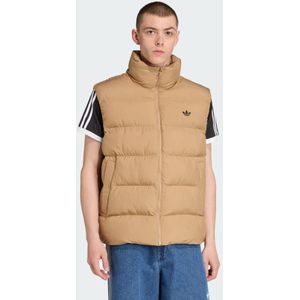 ADIDAS ORIGINALS - Tonal Puffer - Bodywarmer - Lichtbruin - Zwart