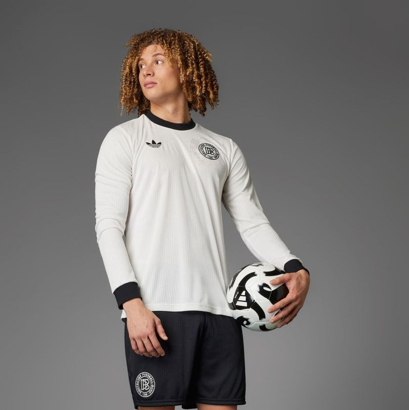 adidas Duitsland Anniversary Long Sleeve Jersey - Wit