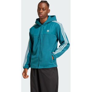 Adicolor - 3-Stripes Teddy Fleece Hoodie - Turquoise