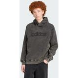 adidas - WASHED HOODIE - Zwart - Hoodie