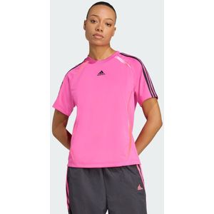 adidas Originals - Adicolor Teamgeist - Shirt - Pink - Ronde Hals