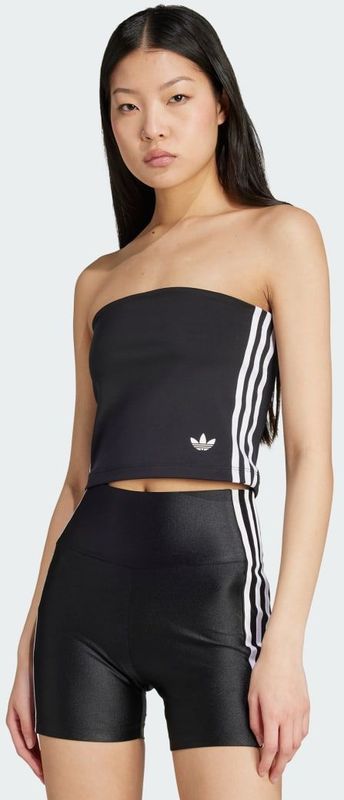 Adicolor - 3-Stripes Tube Top - Zwart - Strapless Top