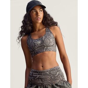 adidas - Dynamische Patroon Sport Bustier - Grijs - Dames