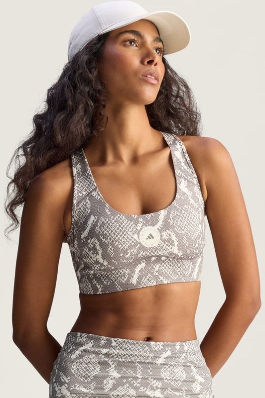 adidas - Sportbeha - Grijs - by Stella McCartney - Dames