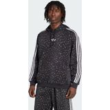 adidas - Leo All Over Print - Hoodie - Zwart - Katoen