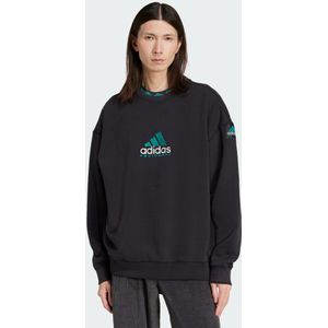 Adidas - EQT Washed Crew Black - Sweater - Zwart - 97% Katoen, 3% Elastaan