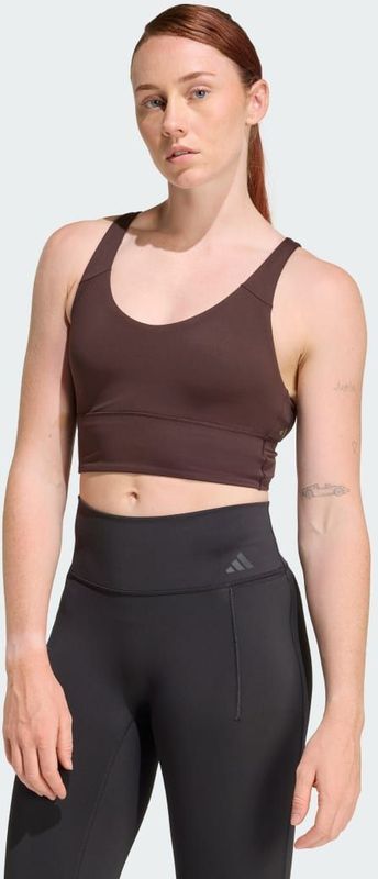 adidas - 3 Stripes Studio All Me - Sport bh - Bruin - Light Support