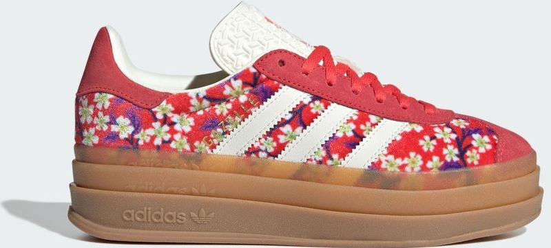 adidas - Gazelle Bold - Handbalschoenen - Red Off White Semi Lucid Red - EU40
