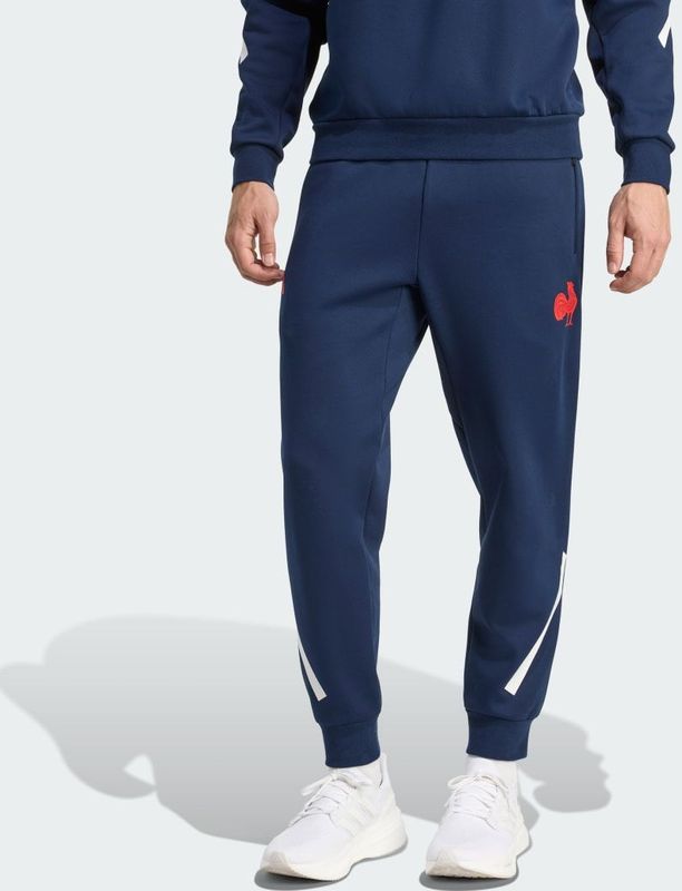 ADIDAS PERFORMANCE - France Travel - Sportbroek - Blauw - Lichtrood - Wit