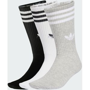 adidas - 3-stripes High Crew Socks - Sokken - Wit - 3 Paar