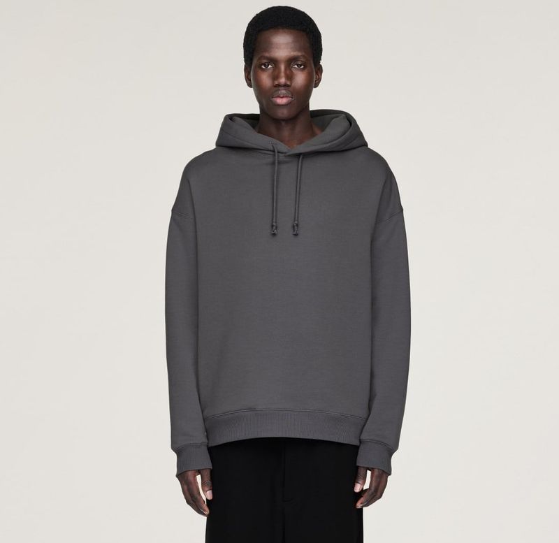 Y-3 - Grafische Urban Hoodie - Grijs - Heren - Katoen