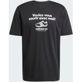 ADIDAS ORIGINALS - Shirt - Zwart/Wit - Graphic - T-shirt