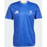 adidas - Trainingsshirt - Blauw/Wit/Rood - Hoofdmateriaal Polyester