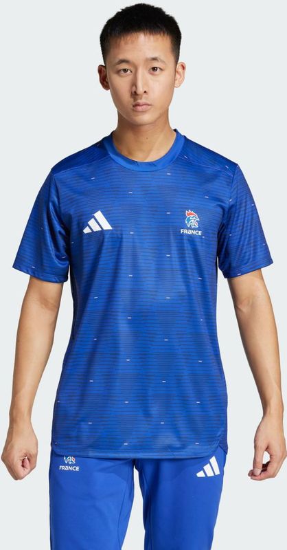adidas - Trainingsshirt - Blauw/Wit/Rood - Hoofdmateriaal Polyester