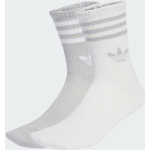 adidas - 3-Stripes Glitter Crew Socks - Zwart - 2 Paar