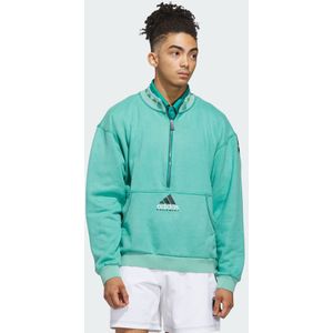 ADIDAS PERFORMANCE - Equipment - Sportsweatshirt - Jade Groen - Halve Rits