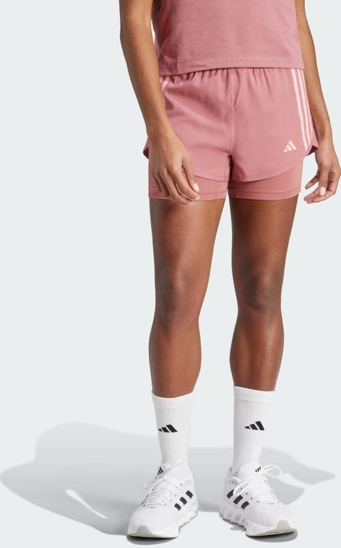 adidas - Own the Run 3-Stripes - Korte Broeken - Pink