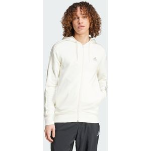 Essentials - French Terry 3-Stripes - Ritshoodie - Wit
