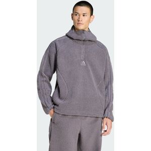 BORG FLEECE TEAMGEIST HOODIE MET KORTE RITS