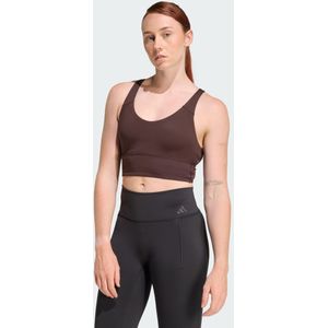 adidas - 3 Stripes Studio All Me - Sport bh - Bruin - Light Support