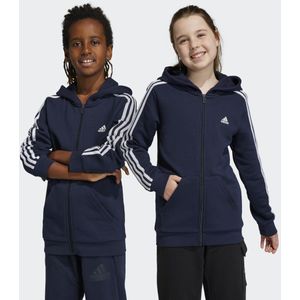 Essentials 3-Stripes Fleece Ritshoodie