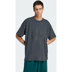 ADIDAS ORIGINALS - Shirt 'Adidas Originals & All Blacks' - Donkergrijs - T-shirt