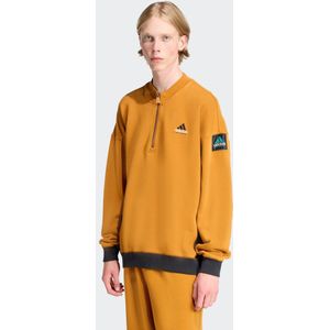 adidas - Equipment Blocked Half-Zip - Bruin - Onderbroeken