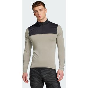 adidas PERFORMANCE - The Gravel Cycling Long Sleeve - Functioneel Shirt - Blauw/Zilver