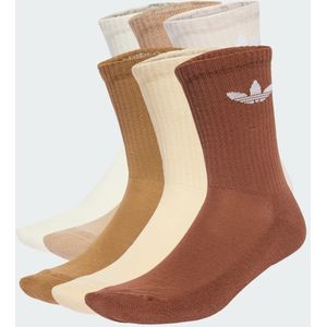 adidas - Trefoil Cushion Crew Socks - Beige - 6 Paar
