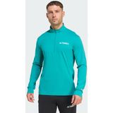 ADIDAS - Xperior - Functioneel Shirt - Aqua/Wit - Lange Mouw