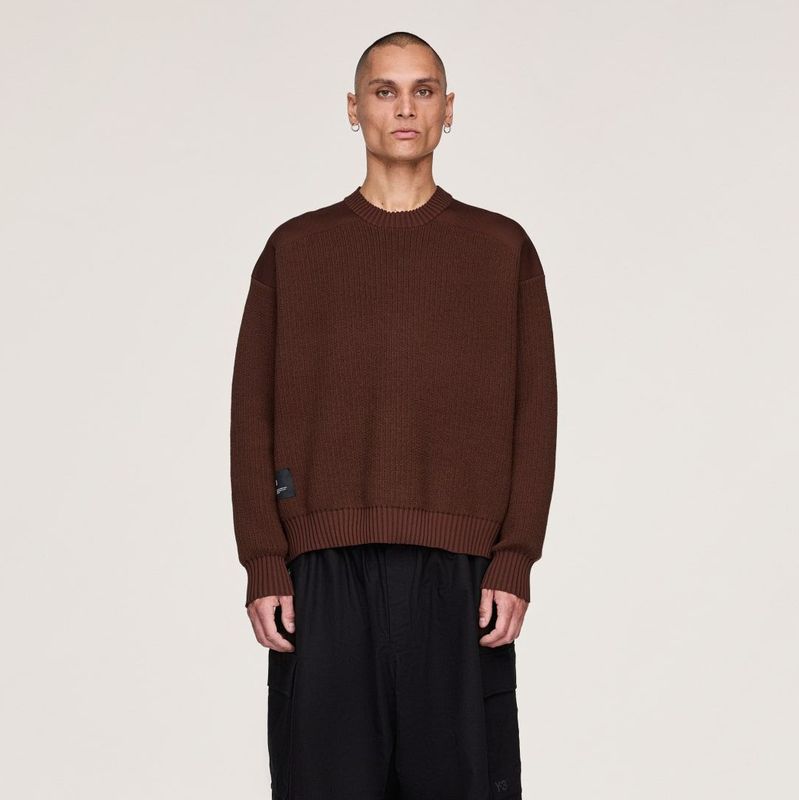 Y-3 - UT - Gebreide Sweater - Bruin