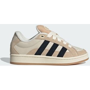 Sneakers - Logoprint - Leer - Glad Leer en Suède