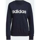 Adidas - Linear Ft Sweatshirt - Sweatshirt - Grijs - 53% Katoen, 36% Gerecycled Polyester, 11% Viscose