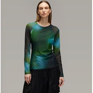 Y-3 Allover Print Mesh Fitted T-shirt