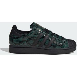 adidas - Superstar II - Sportschoenen - Groen - Slangenprint