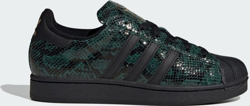 adidas - Superstar II - Sportschoenen - Groen - Slangenprint