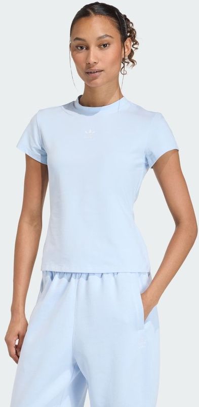 ADIDAS ORIGINALS Shirt 'Essentials'  lichtblauw / wit