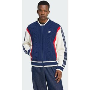 ADIDAS ORIGINALS - Gebreid Vest - Blauw Rood Wit - Retro Remix
