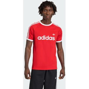 ADIDAS ORIGINALS Shirt 'Ringer'  rood / wit