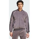 adidas Originals - Adicolor - Velours Rits Trui - Grijs - Heren