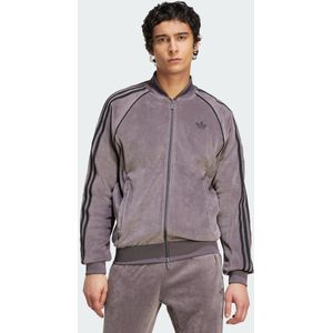 adidas Originals - Adicolor - Velours Rits Trui - Grijs - Heren