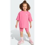 ADIDAS ORIGINALS - Trainingspak - Lichtroze/Wit - 2-delig - Kwartmouw