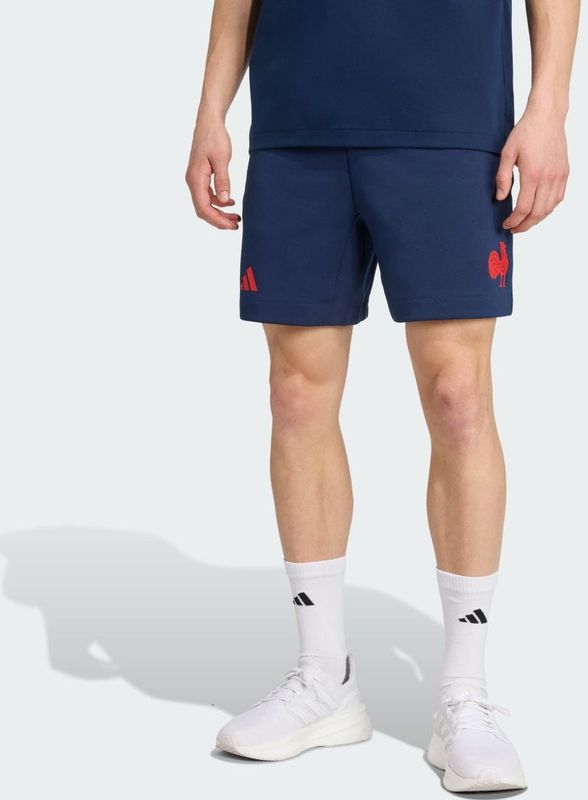 adidas - France Travel Shorts - Blauw - Korte Broeken