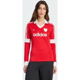 ADIDAS ORIGINALS - Graphic Football Long Sleeve - Sportshirt - Knalrood / Wit