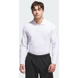 Beyond - Long Sleeve Loose Fit Polo Shirt - Wit